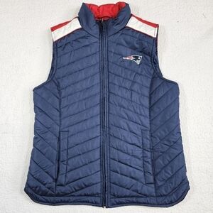 NFL Team Apparel New England PatriotsQuilted Puffer Vest Ladies Medium
